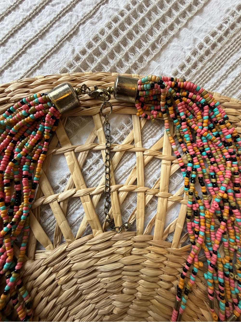 Multi-Strand Beaded Boho Necklace - Picture 5 of 5